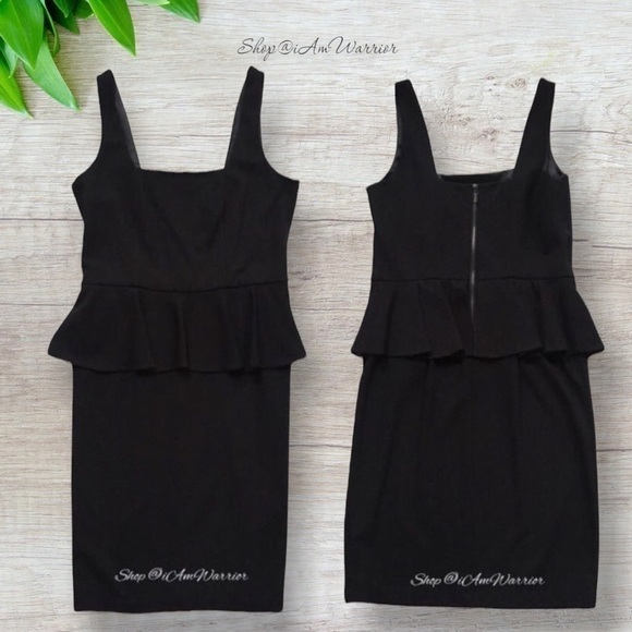 Carmen Marc Valvo NWT peplum exposed backzip dress *shop@iamwarrior - Picture 4 of 9